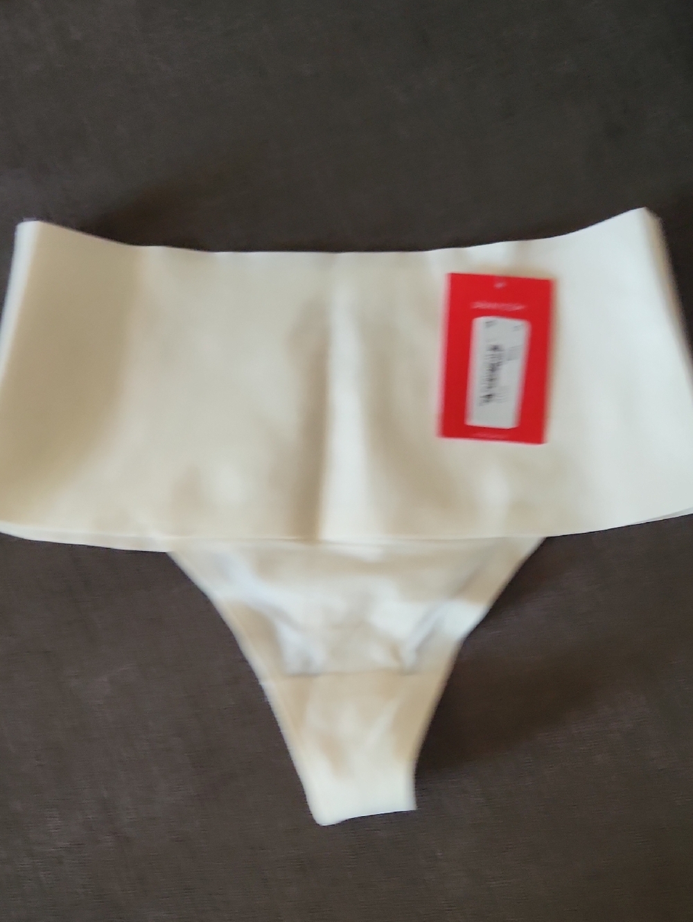 Spanx Seamless White High-Waist Thong